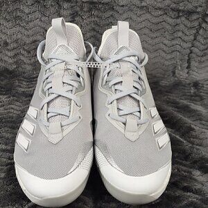 Adidas Icon 6 Low Metal Baseball Cleats | White/Gray FV9344 (NWT) Size 13